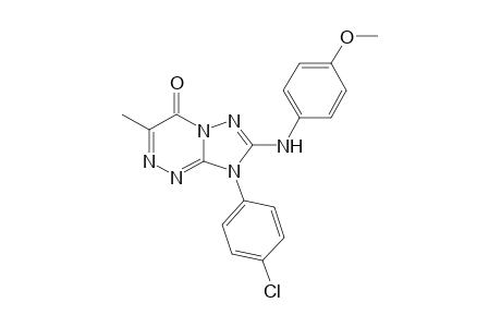 8-(4-Chlorophenyl)-7-(4-methoxy-phenylamino)-3-methyl-8H-1,2,4-triazolo[5,1-c][1,2,4]triazin-4-one