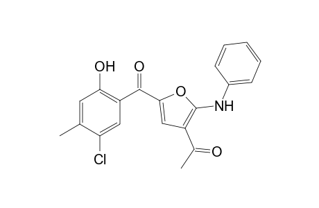 1-{5-[(5-Chloro-2-hydroxy-4-methylphenyl)carbonyl]-2-(phenylamino)furan-3-yl}ethan-1-one