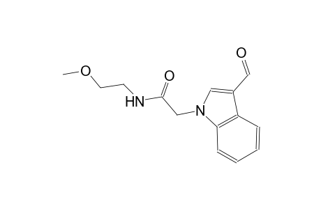 2-(3-formyl-1H-indol-1-yl)-N-(2-methoxyethyl)acetamide