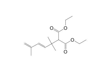 2-[(2E)-1,1,4-trimethylpenta-2,4-dienyl]malonic acid diethyl ester