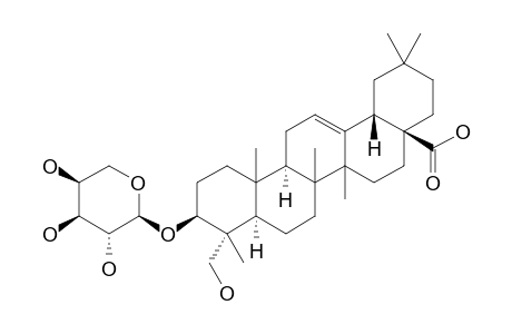 3-O-ALPHA-L-ARABINOPYRANOSYL-HEDERAGENIN-28-CARBOXYLIC-ACID