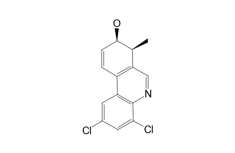 (CIS)-2,4-DICHLORO-7-METHYL-7,8-DIHYDRO-PHENANTHRIDIN-8-OL;MINOR-ISOMER