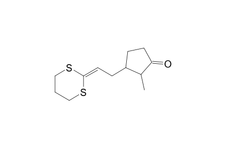Cyclopentanone, 3-[2-(1,3-dithian-2-ylidene)ethyl]-2-methyl-