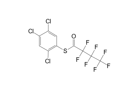 2,4,5-Trichlorobenzenethiol, S-heptafluorobutyryl-