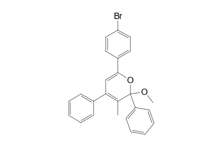 2-Methoxy-6-(4-bromophenyl)-3-methyl-2,4-diphenyl-2H-pyrane