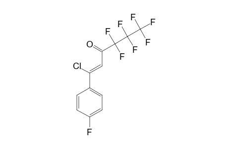 (Z)-1-CHLORO-4,4,5,5,6,6,6-HEPTAFLUORO-1-(PARA-FLUOROPHENYL)-1-HEXEN-3-ONE