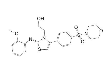 2-((2Z)-2-[(2-methoxyphenyl)imino]-4-[4-(4-morpholinylsulfonyl)phenyl]-1,3-thiazol-3(2H)-yl)ethanol