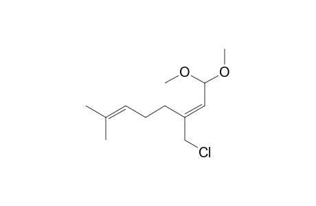 (3E)-3-Chloromethyl-1,1-dimethoxy-7-methylocta-2,6-diene