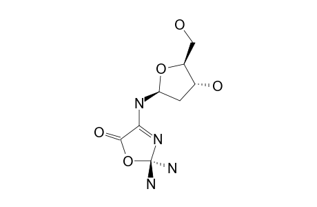 2,2-DIAMINO-4-[(2-DEOXY-BETA-D-ERYTHRO-PENTOFURANOSYL)-AMINO]-2,5-DIHYDROOXAZOL-5-ONE;DZ