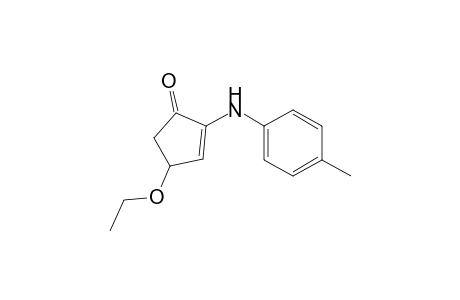 2-Cyclopenten-1-one, 4-ethoxy-2-[(4-methylphenyl)amino]-