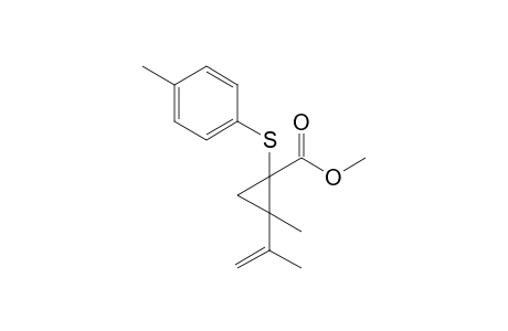 Methyl 2-isopropenyl-2-methyl-1-(4-methylphenylthio)cyclopropane-1-carboxylate