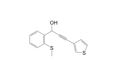1-(2-(Methylthio)phenyl)-3-(thiophen-3-yl)prop-2-yn-1-ol