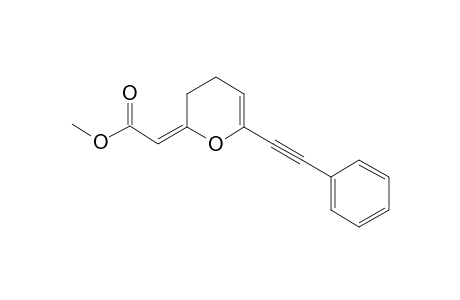 methyl (2E)-2-[6-(2-phenylethynyl)-3,4-dihydropyran-2-ylidene]acetate