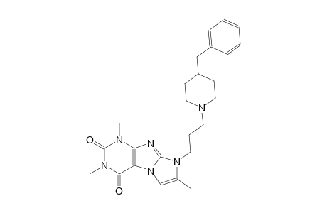 1H-imidazo[2,1-f]purine-2,4(3H,8H)-dione, 1,3,7-trimethyl-8-[3-[4-(phenylmethyl)-1-piperidinyl]propyl]-