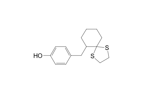 2-(4'-Hydroxybenzyl)cyclohexan-1-one - ethylene thioacetal