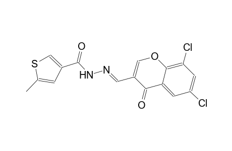 N'-[(E)-(6,8-dichloro-4-oxo-4H-chromen-3-yl)methylidene]-5-methyl-3-thiophenecarbohydrazide