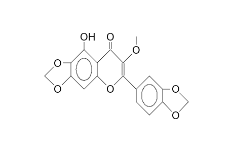 5-Hydroxy-3-methoxy-6,7:3',4'-bis(methylenedioxy)-flavone
