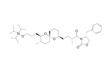 (4R)-Benzyl-3-((2R)-4-{(2S,6S,8R,9S)-8-[3-(triisopropylsilyloxy)propyl]-9-methyl-1,7-dioxaspiro[5.5]undec-2-yl}-2-methylbutyryl)oxazolidin-2-one