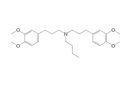 N-butyl-3-(3,4-dimethoxyphenyl)-N-[3-(3,4-dimethoxyphenyl)propyl]propan-1-amine