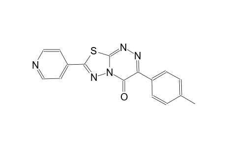 4H-[1,3,4]thiadiazolo[2,3-c][1,2,4]triazin-4-one, 3-(4-methylphenyl)-7-(4-pyridinyl)-