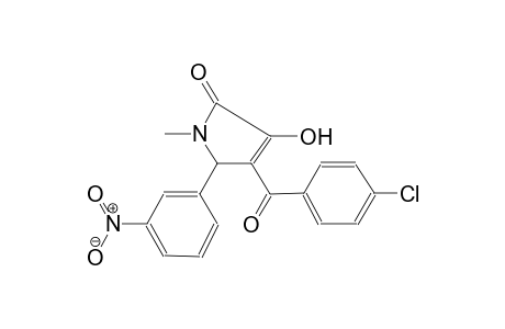 2H-pyrrol-2-one, 4-(4-chlorobenzoyl)-1,5-dihydro-3-hydroxy-1-methyl-5-(3-nitrophenyl)-