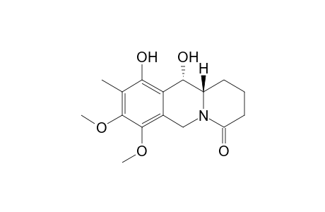 (11R,11aS)-(-)10,11-Dihydroxy-7,8-dimethoxy-9-methyl-1,3,4,6,11,11a-hexahydro-2H-benzo[b]quinolizin-4-one