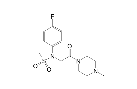 N-(4-fluorophenyl)-N-[2-(4-methyl-1-piperazinyl)-2-oxoethyl]methanesulfonamide