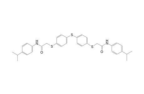 acetamide, N-[4-(1-methylethyl)phenyl]-2-[[4-[[4-[[2-[[4-(1-methylethyl)phenyl]amino]-2-oxoethyl]thio]phenyl]thio]phenyl]thio]-