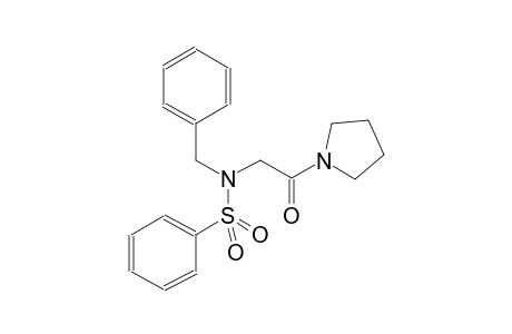 N-benzyl-N-[2-oxo-2-(1-pyrrolidinyl)ethyl]benzenesulfonamide