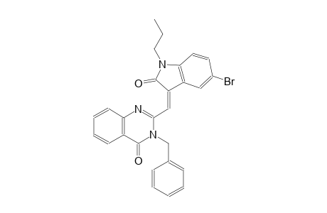 3-benzyl-2-[(Z)-(5-bromo-2-oxo-1-propyl-1,2-dihydro-3H-indol-3-ylidene)methyl]-4(3H)-quinazolinone
