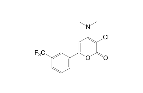 3-chloro-4-(dimethylamino)-6-(alpha,alpha,alpha-trifluoro-m-tolyl)-2H-pyran-2-one