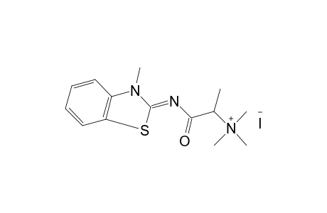 {1-[(3-METHYL-2-BENZOTHIAZOLINYLIDENE)CARBAMOYL]ETHYL}TRIMETHYLAMMONIUM IODIDE