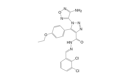 1-(4-amino-1,2,5-oxadiazol-3-yl)-N'-[(E)-(2,3-dichlorophenyl)methylidene]-5-(4-ethoxyphenyl)-1H-1,2,3-triazole-4-carbohydrazide