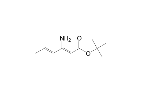 2,4-Hexadienoic acid, 3-amino-, 1,1-dimethylethyl ester, (Z,?)-