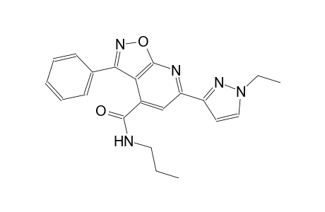 isoxazolo[5,4-b]pyridine-4-carboxamide, 6-(1-ethyl-1H-pyrazol-3-yl)-3-phenyl-N-propyl-