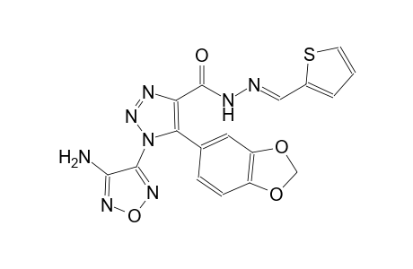 1-(4-amino-1,2,5-oxadiazol-3-yl)-5-(1,3-benzodioxol-5-yl)-N'-[(E)-2-thienylmethylidene]-1H-1,2,3-triazole-4-carbohydrazide