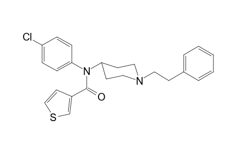 N-4-Chlorophenyl-N-[1-(2-phenylethyl)piperidin-4-yl]thiophene-3-carboxamide