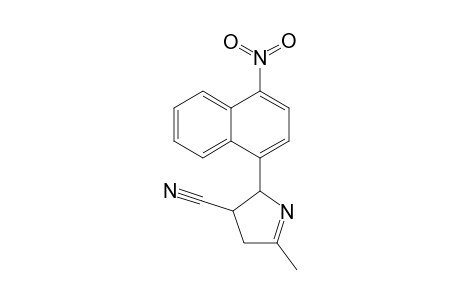 (E and Z)-2-Methyl-4-cyano-5-(4'-nitro-1'-naphthyl)pyrroline