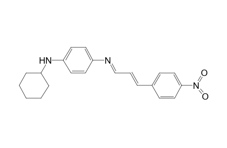 Benzene, 1-cyclohexylamino-4-[3-(4-nitrophenyl)prop-2-enyliden]amino-