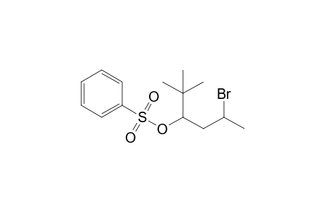(5-bromanyl-2,2-dimethyl-hexan-3-yl) benzenesulfonate