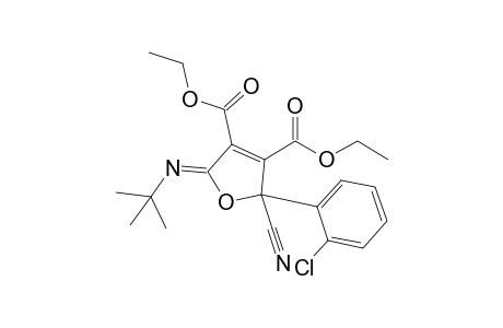 Diethyl 5-(tert-butylimino)-2-cyano-2-(2-chlorophenyl)-2,5-dihydro-3,4-furandicarboxylate