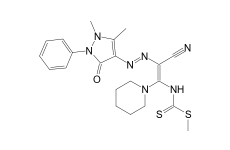[2-cyano-2-(1,5-dimethyl-3-oxo-2-phenyl-2,3-dihydro-1H-pyrazol-4-ylazo)-1-piperidin-1-yl-vinyl]-dithiocarbamic acidmethyl ester