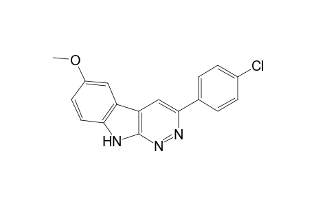 3-(p-chlorophenyl)-6-methoxy-9H-pyridazino[3,4-b]indole
