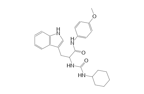 2-{[(cyclohexylamino)carbonyl]amino}-3-(1H-indol-3-yl)-N-(4-methoxyphenyl)propanamide