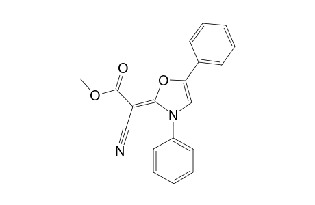 METHYL-CYANO-(3,5-DIPHENYL-3H-OXAZOL-2-YLIDENE)-ACETATE