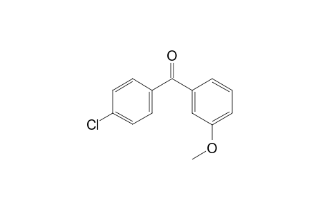 (4-chlorophenyl)(3-methoxyphenyl)methanone