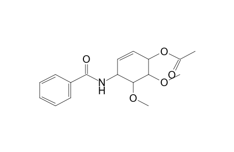 (4-benzamido-5,6-dimethoxy-cyclohex-2-en-1-yl) acetate