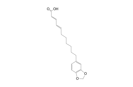 (2E,4E)-11-(1,3-benzodioxol-5-yl)undeca-2,4-dienoic acid