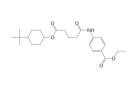 Benzoic acid, 4-[[5-[[4-(1,1-dimethylethyl)cyclohexyl]oxy]-1,5-dioxopentyl]amino]-, ethyl ester