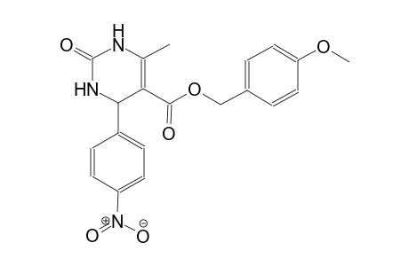 5-pyrimidinecarboxylic acid, 1,2,3,4-tetrahydro-6-methyl-4-(4-nitrophenyl)-2-oxo-, (4-methoxyphenyl)methyl ester
